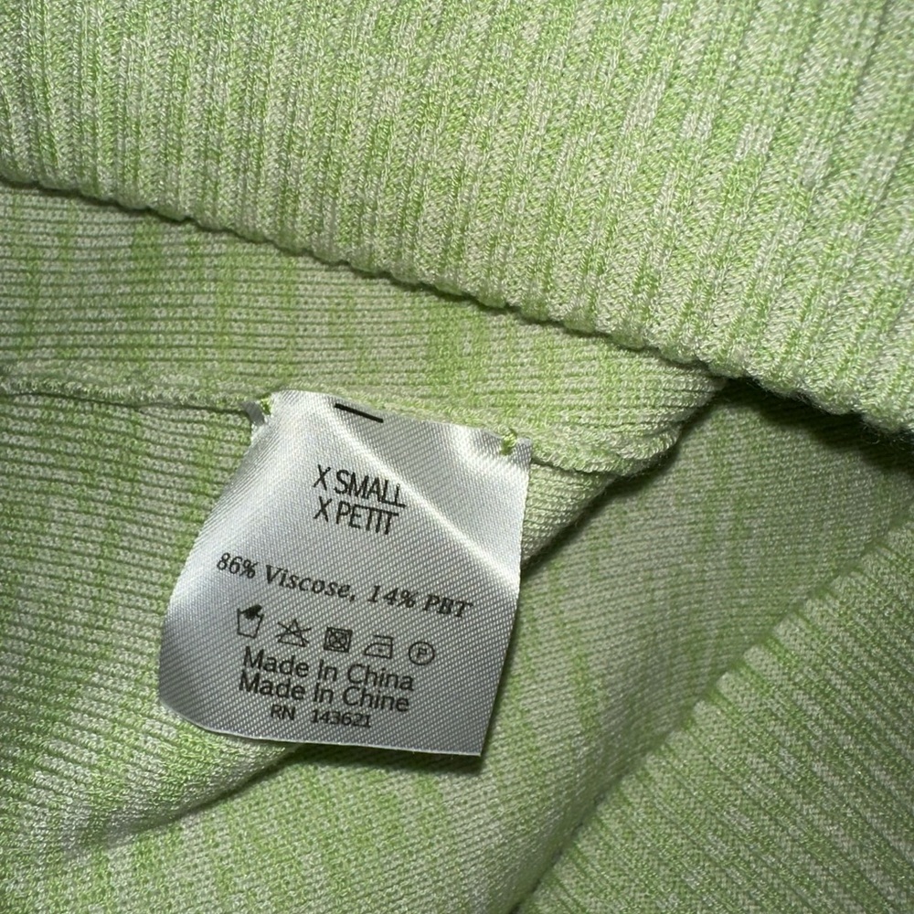Live the Process “Marl” matcha green knit lounge casual pants w pockets XS - Picture 4 of 10